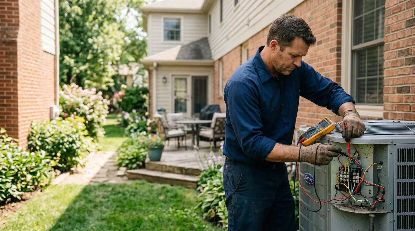 HVAC technician working near Saint Paul, NE
